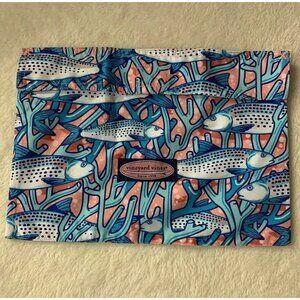 Vineyard Vines Accessory Bag Swimsuit Pouch Salmon Print Travel Storage